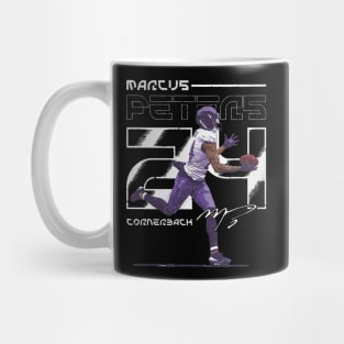 Marcus Peters Baltimore Number Mug